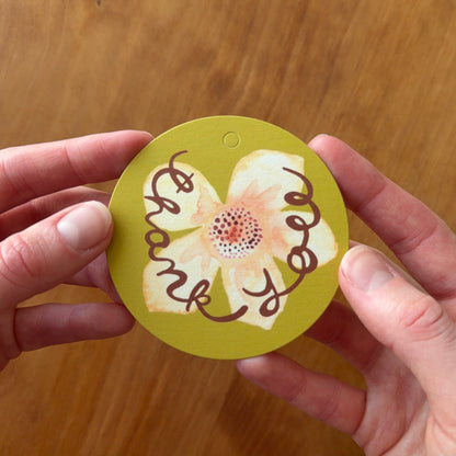 Thank You Flower Gift Tags