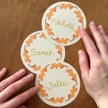 Falling Leaves Place Cards